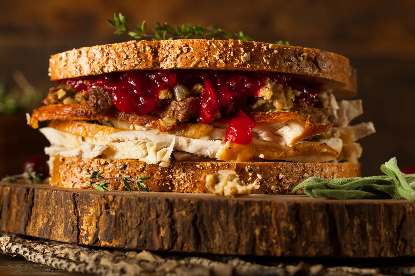 Thanksgiving Fixins’ Sourdough Sandwich