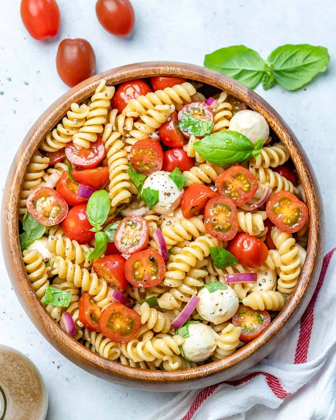 Caprese Tuna Pasta Salad